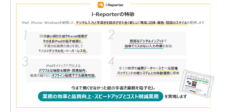 i-Reporterの特徴